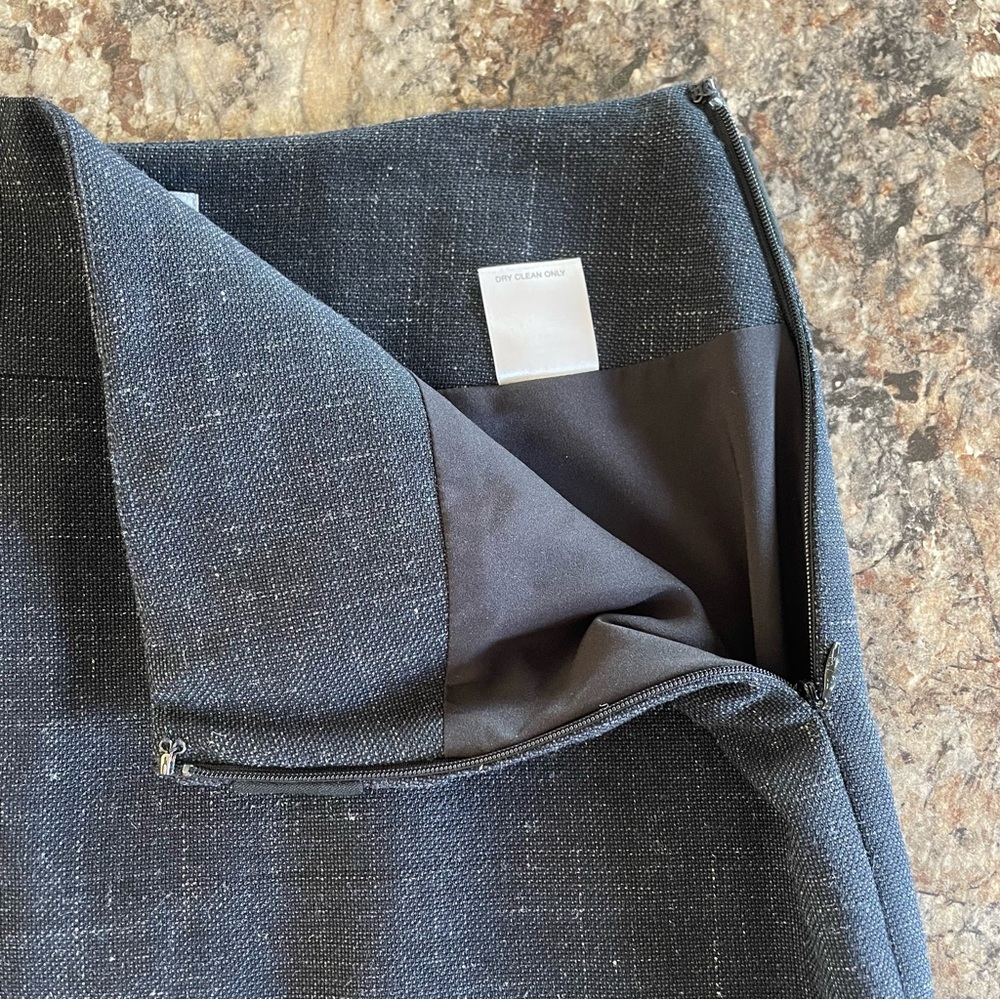Classiques Entier Navy Virgin Wool Linen Blend Suit Set 2 Career Work Office - Picture 13 of 16